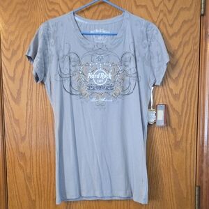 Hard Rock Cafe Gray Graphic Short Sleeve Tee SAN ANTONIO